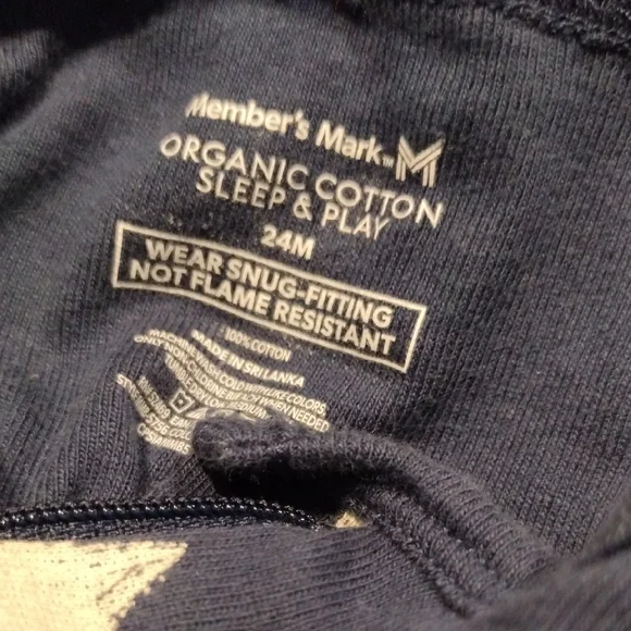 MemberMark Group 12 Warm And Cozy Assorted One Piece Zipper Baby  Footy Pajamas - Picture 2 of 2